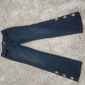 Anna sui studded denim jeans circa y2k